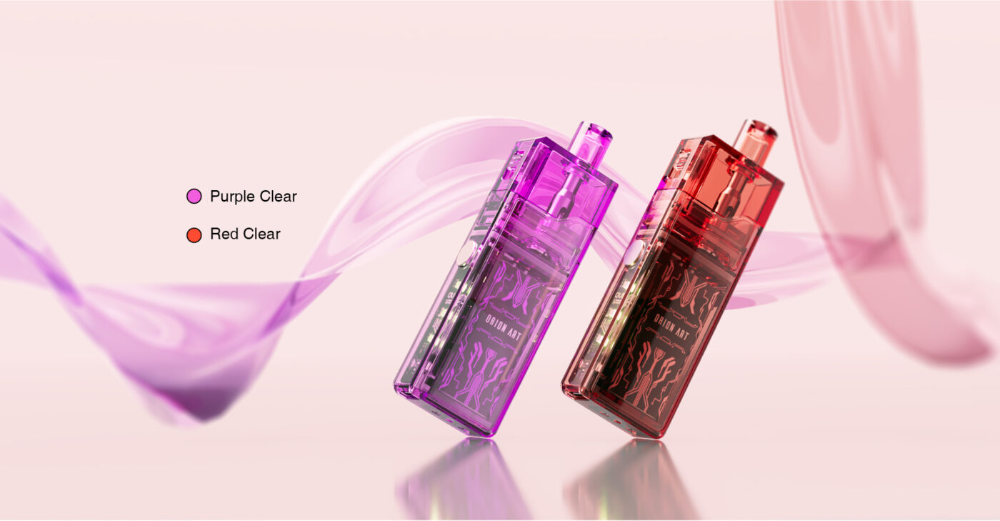 Mau Purple Va Red Clear Tren Orion Art Pod Lost Vape