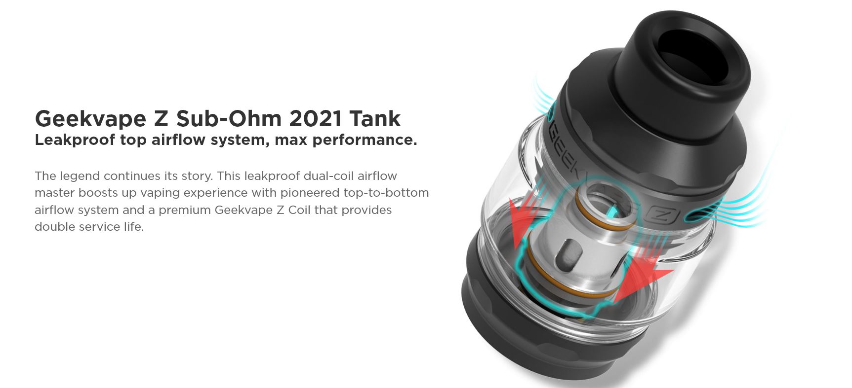 Geekvape T200 Pod Mod Sử Dụng Z Sub-Ohm 2021 Tank