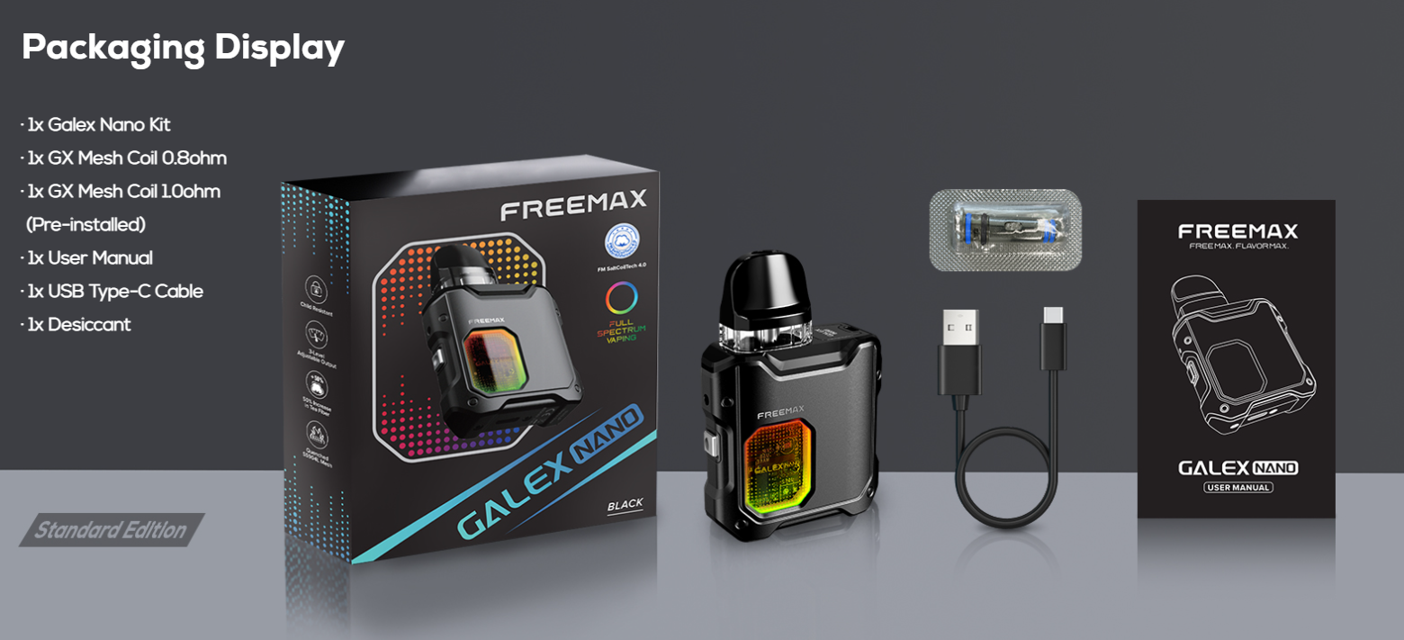 Fullbox Galex Nano Pod Kit Free Max