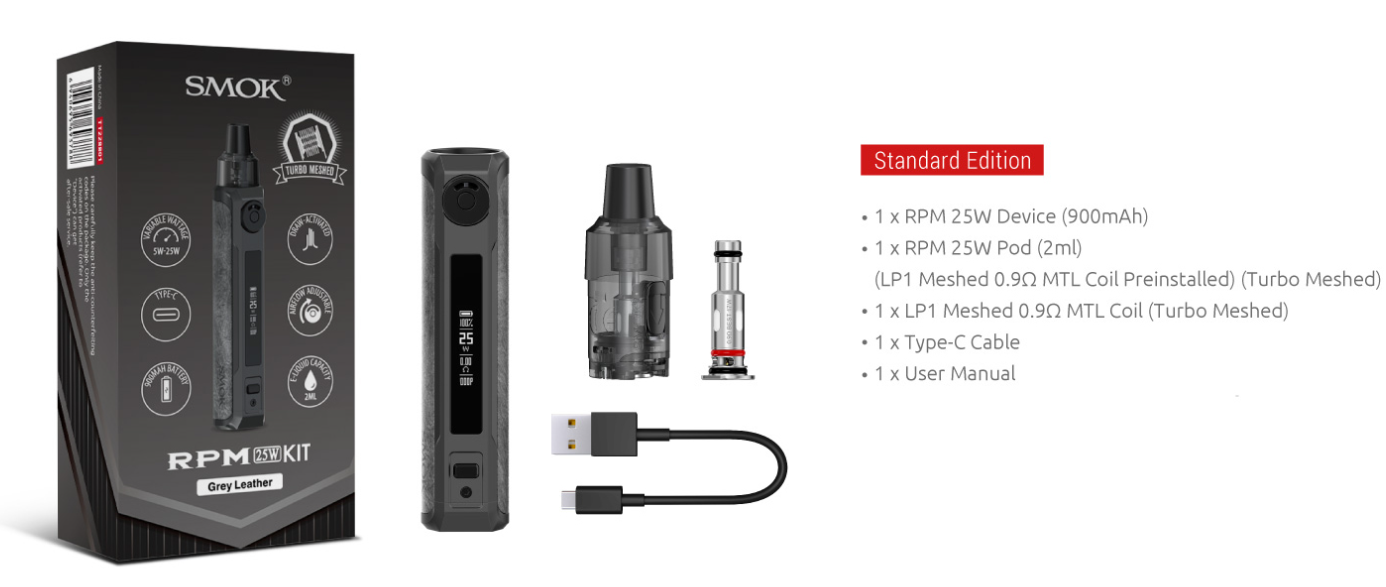 Fullbox Rpm 25W Smok Pod Kit